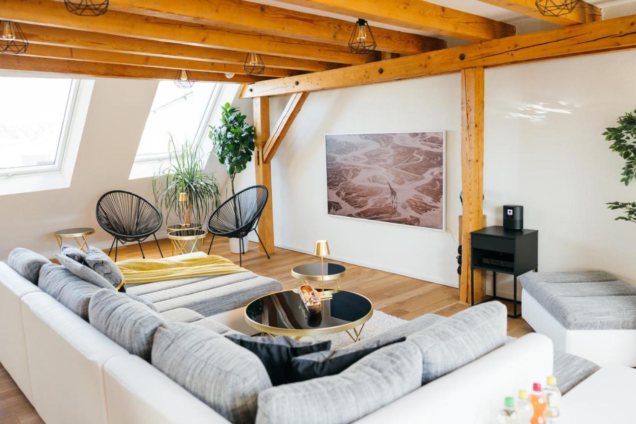 Heimatel - Luxury Penthouse Loft Lägenhet Ravensburg Exteriör bild